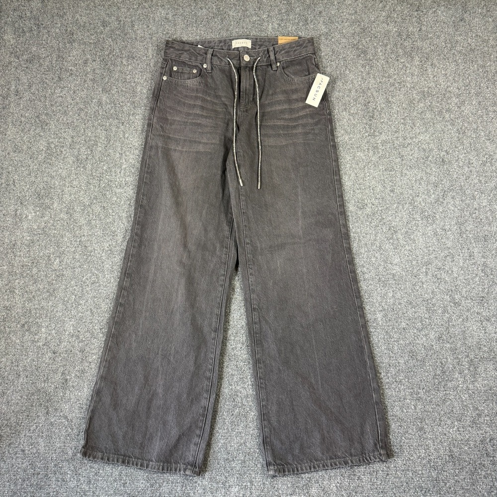 NWT PACSUN Casey Low Rise Baggy Jeans Urban Wide Leg Glitter Drawstring Size 25